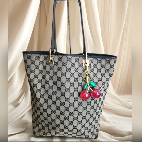 GUCCI Black and Tan Tote Bag - Picture 2 of 11